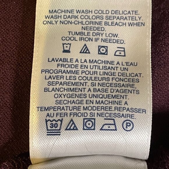 Lands End Womens Purple Peplum Blouse Top Plus Size 3x Shirt u - Picture 13 of 13